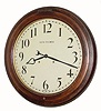 C.1909 Seth Thomas Clock Co., "Arcade", 30-day oak wall timepiece in very nice condition with original finish.