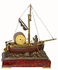 C.1890, French, "Oarsman", automaton from the Industrial series of clocks, and in very good condition. 