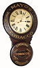 C.1894, Baird Clock Co., Plattsburgh, NY, "MAYOS TOBACCO" advertising clock in very good original condition.