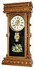 C.1901, Wm. L. Gilbert, "ELBERON", McCabe's Patent, Oak shelf calendar clock.