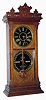 C.1880, Ithaca Calendar Clock Co., "No. 6 1/2, Belgrade, Shelf", time, strike and perpetual calendar, in walnut, and in outstanding condition.