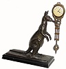 C.1905, German, Junghans, "Kangaroo" swinger figural timepiece in very good original condition.