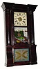 C.1845, Birge & Fuller, Bristol, Conn., 8-day time/strike column and cornice shelf clock, in very good to excellent original condition. 