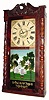 C.1830, Riley Whiting, Winchester, Conn., 30-Hour wood movement time/strike carved column and splat shelf clock in very nice condition.