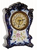 C.1895, F. Kroeber Clock Co., China No. 21, cobalt blue porcelain clock in excellent condition with an original dial.