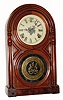 C.1867, Atkins Clock Co., 8-day time/strike mantel clock, in good original condition.