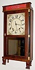 C.1830, Silas Hoadley, Plymouth, Conn., 30-hour wood movement time/strike shelf clock in very nice refinished condition.