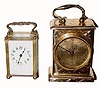 C.1900, A lot of 2 time only carriage clocks, as-found.