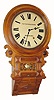 C.1890, New Haven Clock Co., (Anglo American) 8-day time/strike wall regulator clock in very nice condition with a refinished walnut case.