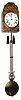 C.1850, French, 2-Weight Morbier, crown wheel with vertical rack strike and repeat, 8-day with grid/lyre pendulum in good condition.
