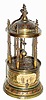 C.1890, French, Farcot, Conical (rotary) Pendulum  Annular dial alarm clock in generally good original condition,