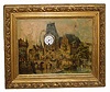 C.1930, German, Picture Clock with Music, in generally good condition.