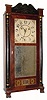 C.1835, Silas Hoadley, Plymouth Conn., 30-hour time/strike upside down wood movement half column and splat shelf clock in generally good condition.
