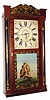 C.1840, Horace Burr, Dundas, U.C. (Upper Canada), 30-hour time/strike wood movement half column and splat shelf clock in nice restored condition.