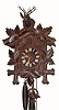 C.1910, Germany, 5-leaf & deer, cuckoo clock in generally good condition. 