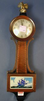 A BANJO CLOCK. Dial marked "The New Haven Clock Co.". — Antique Clocks Price Guide