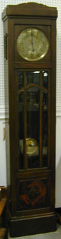 A GERMAN ART NOUVEAU OAK TALL CASE CLOCK. — Antique Clocks Price Guide