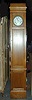 AN OAK LONG CASE CLOCK,