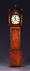 AN ENGLISH PROVINCIAL INLAID OAK LONGCASE CLOCK, signed "JA'S. WELCH./Houghton le Spring.", second quarter 19th century.