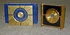 TWO BULOVA TABLE CLOCKS, mid 20th century.