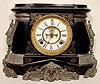 Ansonia metal table clock