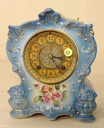 Gilbert No. 417 china case clock: — Antique Clocks Price Guide