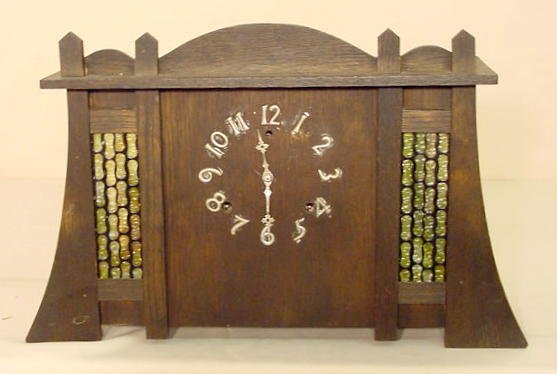 Gilbert No. 2001 Normandy Chimes Mission oak clock: — Antique Clocks Price Guide