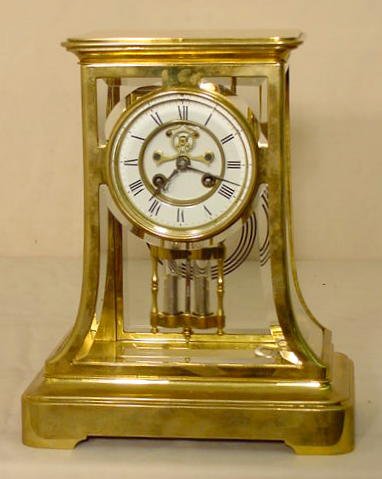 Vincenti French bronze crystal regulator: — Antique Clocks Price Guide