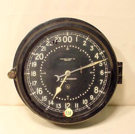 Chelsea Clock Co. Boston U.S. Government clock: — Antique Clocks Price Guide