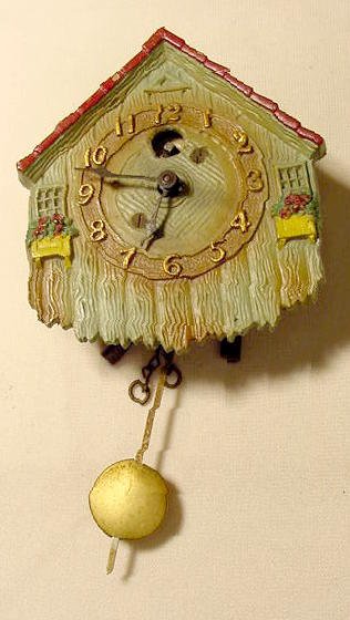 Keebler Jagged Bottom Cottage pendulette clock: — Antique Clocks Price Guide