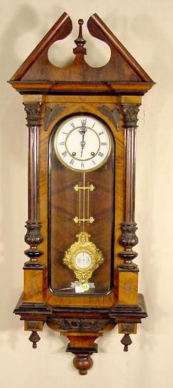 W C Fabrik spring drive regulator: — Antique Clocks Price Guide