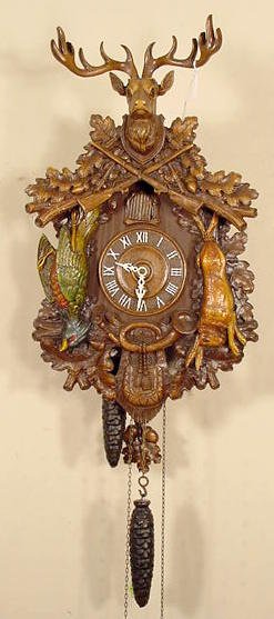 Large Lux cuckoo clock: — Antique Clocks Price Guide