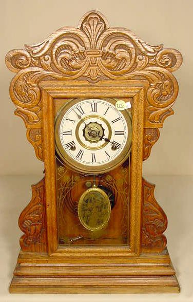 New Haven Mission Oak shelf clock. — Antique Clocks Price Guide