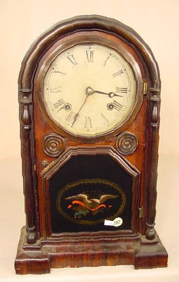 Welch Spring & Co. Italian No. 1 shelf clock: — Antique Clocks Price Guide