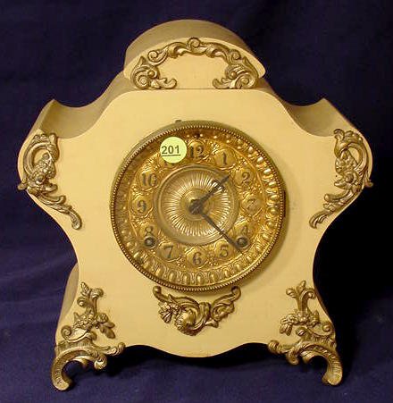 Ansonia iron case mantle clock. — Antique Clocks Price Guide