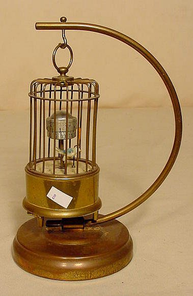 Kaiser bird cage alarm clock: — Antique Clocks Price Guide
