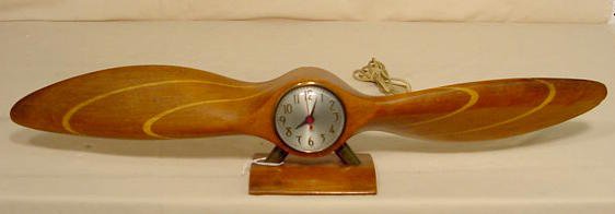 Sessions electric novelty propeller clock: — Antique Clocks Price Guide