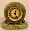 Plymouth Deco onyx desk clock, time only. 