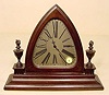 Waltham wood cased table clock: 