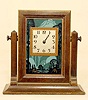 New Haven wood framed desk clock: