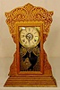 Gilbert oak parlor clock with alarm: Capital 45;
