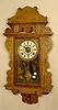Sessions oak hanging kitchen clock with alarm: