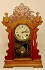 Sessions oak parlor clock: time & strike;