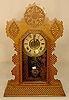 Ingraham Sapphire oak kitchen clock: time & strike. 