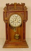 Waterbury Niagara oak shelf clock: original finish.