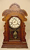New Haven pressed oak shelf clock: