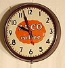 ARCO Coffee electric Advertising clock: