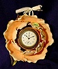 B.D. china cased flower hanging clock. 