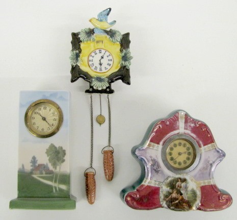 3 Old Decorative China Clocks — Antique Clocks Price Guide