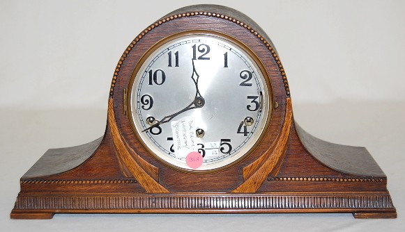 Oak Westminster Chimes Carved Mantle Clock — Antique Clocks Price Guide
